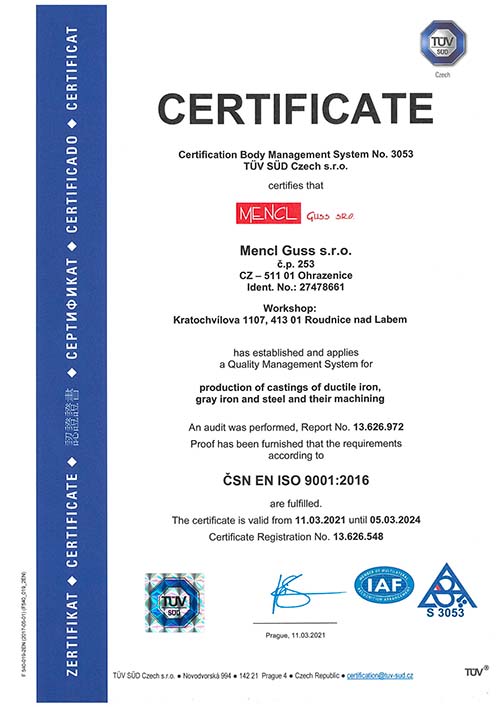 ČSN EN ISO 9001:2016